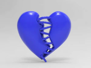 разбитое сердце 3D Принт Модель