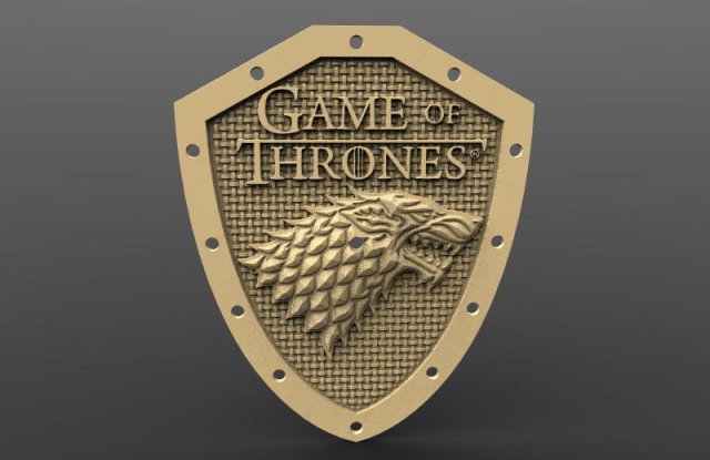 clock stark game of thrones 3D प्रिंट मॉडल .c4d .max .obj .3ds .fbx .stl .blend 