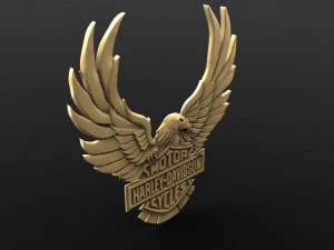 हार्ले डेविडसन 3D प्रिंट मॉडल