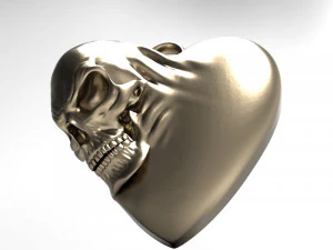 skull heart 3D Print Model