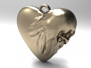 skull heart Modelo de impresión 3D