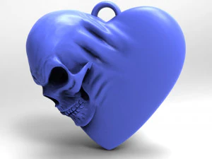 skull heart 3D Print Model