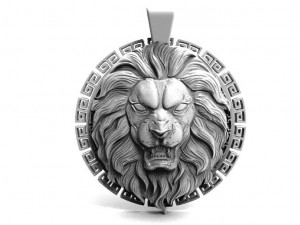 lion head pendant 3D Model
