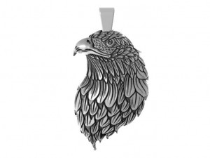 eagle head ppendant 3D Baskı Modeli