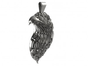 eagle head ppendant 3D 프린트 모델