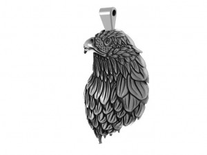 eagle head ppendant 3D 프린트 모델