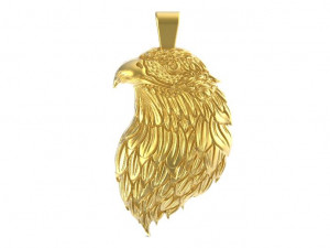 eagle head ppendant 3D 프린트 모델