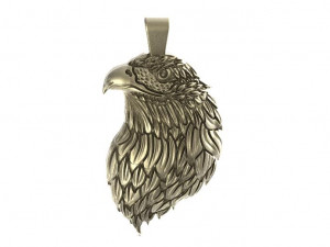 eagle head ppendant 3D 프린트 모델