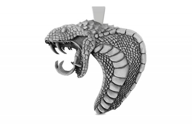 cobra pendant 2 Modello di stampa 3D .c4d .max .obj .3ds .fbx .stl .blend 