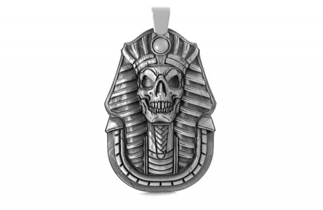 egyptian skull Model do druku 3D .c4d .max .obj .3ds .fbx .stl .blend 