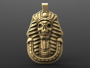 egyptian skull Model do druku 3D