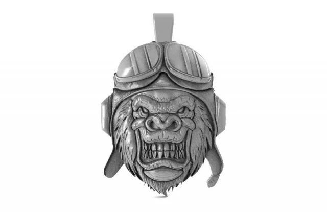 gorilla biker 3D Print Model .c4d .max .obj .3ds .fbx .stl .blend