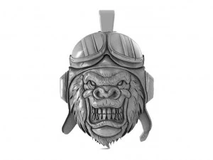 Gorilla-Biker 3D Druckmodell