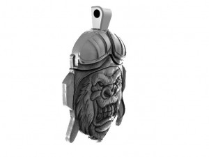 gorilla biker 3D Baskı Modeli