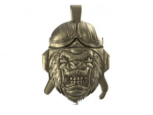 gorilla biker 3D Baskı Modeli
