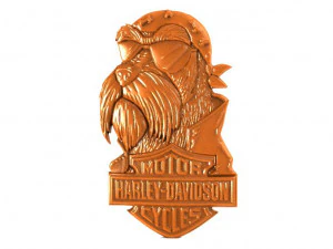 harley davidson cachorro 1 Modelo de Impressão 3D