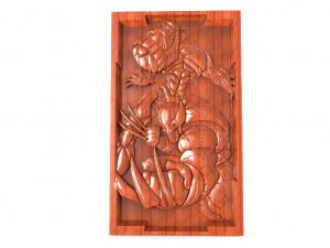 wolverine bas-relief cnc 3D Print Model
