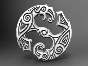 viking corvo cnc Modelo de Impressão 3D