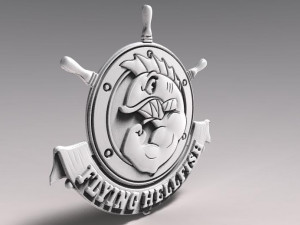 the simpsons flying hellfish cnc 3D Print Model