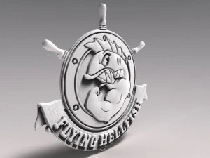 the simpsons flying hellfish cnc 3D Print Model