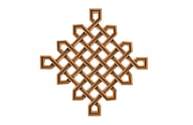 celtic knot ornament cnc 3D Print Model .c4d .max .obj .3ds .fbx .stl .blend 