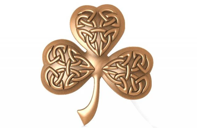 celtic clover ornament cnc 3D Print Model .c4d .max .obj .3ds .fbx .stl .blend 