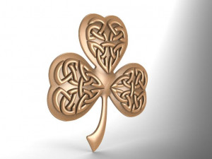 celtic clover ornament cnc 3D Print Model