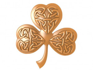 celtic clover ornament cnc 3D Print Model