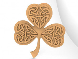 celtic clover ornament cnc 3D Print Model
