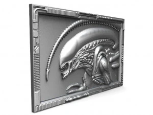 alien bas-relief cnc 3D Print Model