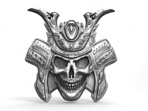samurai skull 3D 프린트 모델