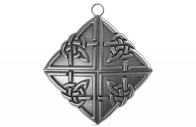 celtic knots pendant 3D 프린트 모델 .c4d .max .obj .3ds .fbx .stl .blend 