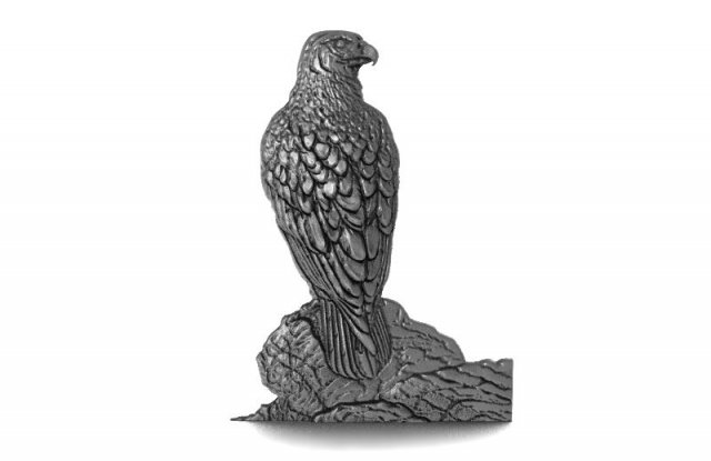 falcon bas-relief cnc 3D Принт Модель .c4d .max .obj .3ds .fbx .stl .blend 