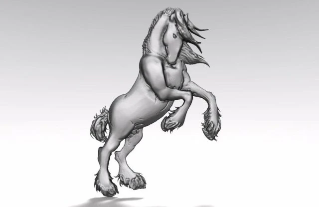 horse bas-relief 2 cnc 3D Print Model .c4d .max .obj .3ds .fbx .stl .blend 