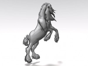 horse bas-relief 2 cnc Model Cetak 3D