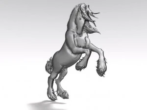 horse bas-relief 2 cnc 3D Print Model