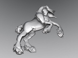 horse bas-relief 2 cnc Model Cetak 3D
