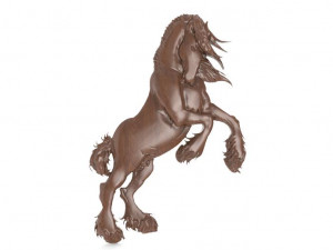 horse bas-relief 2 cnc Model Cetak 3D