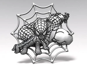 स्पाइडरमैन बेस-रिलीफ 2 सीएनसी 3D प्रिंट मॉडल