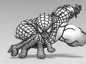 spiderman bas-relief 2 cnc 3D Print Model