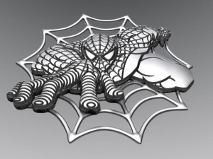 spiderman bas-relief 2 cnc 3D प्रिंट मॉडल