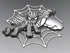 spiderman bas-relief 2 cnc 3D Print Model