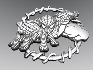 spiderman bas-relief 2 cnc 3D प्रिंट मॉडल