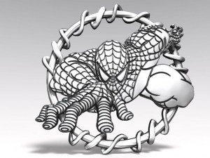 spiderman bas-relief 2 cnc 3D प्रिंट मॉडल