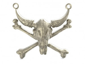 skull bull pendant 3Dプリントモデル