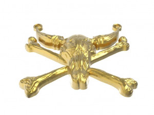 skull bull pendant Modèles 3D en vedette