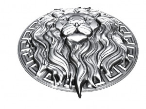 lion bas-relief 3 cnc 3D Baskı Modeli