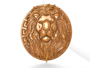 lion bas-relief 3 cnc 3D Baskı Modeli
