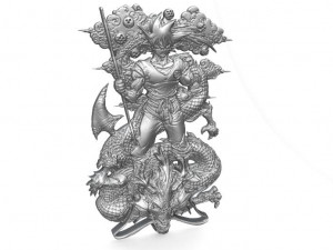 goku bas-relief 3 cnc 3Dプリントモデル