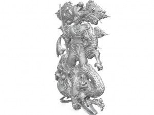 goku bas-relief 3 cnc 3Dプリントモデル